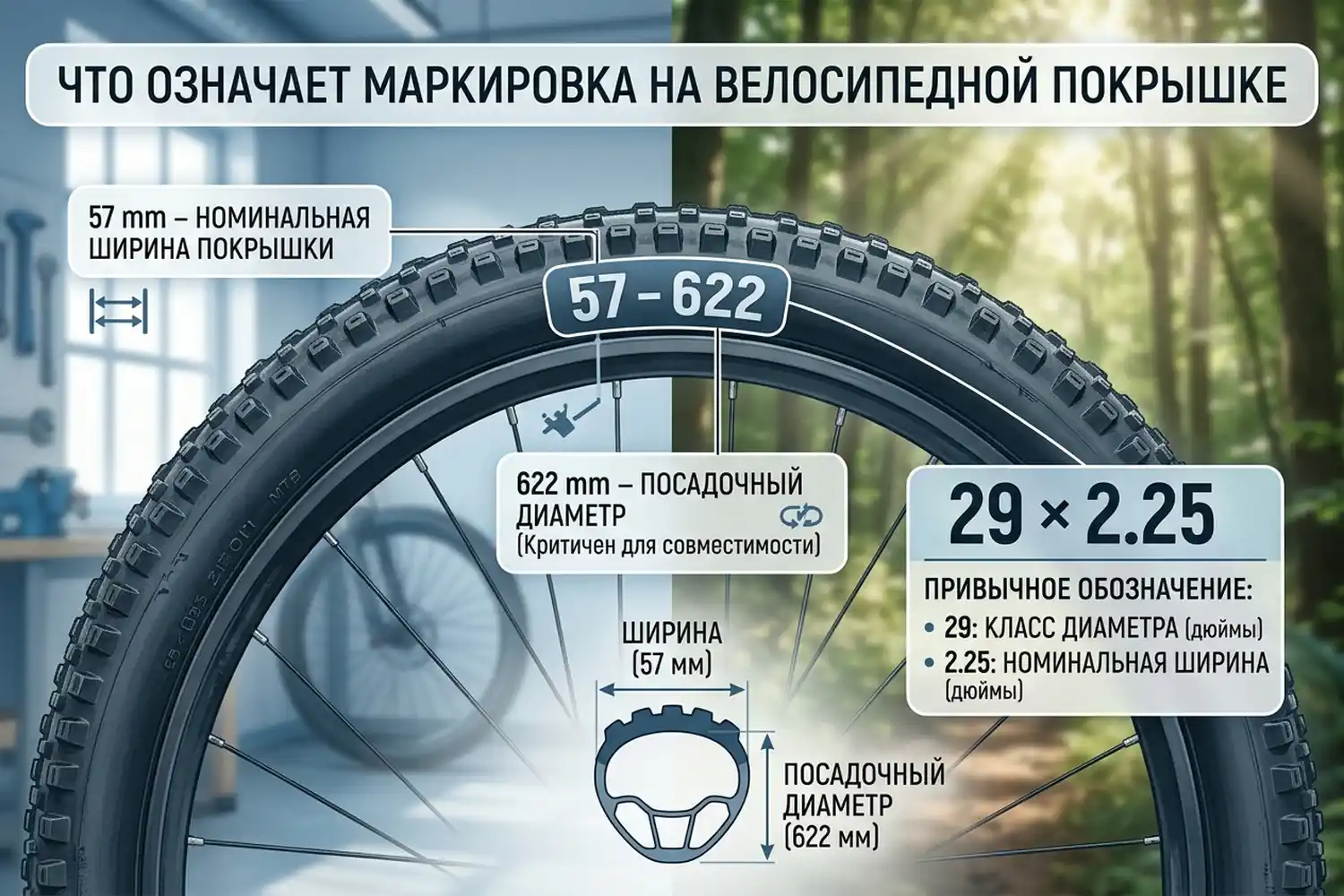 что означает маркировка на велосипедной покрышке
