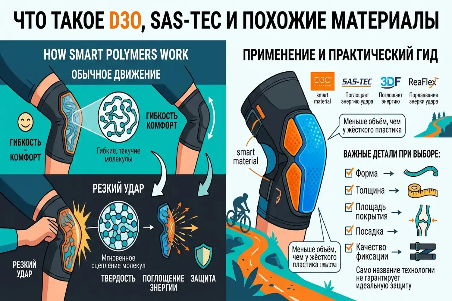 что такое d3o sas-tec и похожие материалы