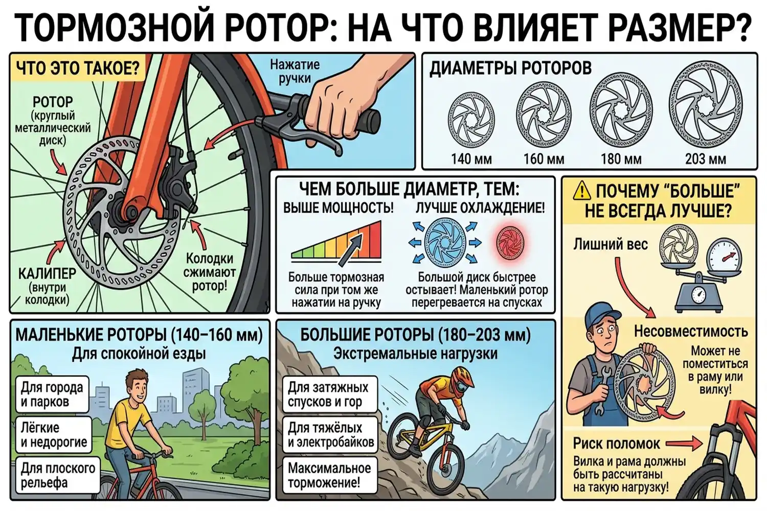 что такое тормозной ротор и на что влияет его размер
