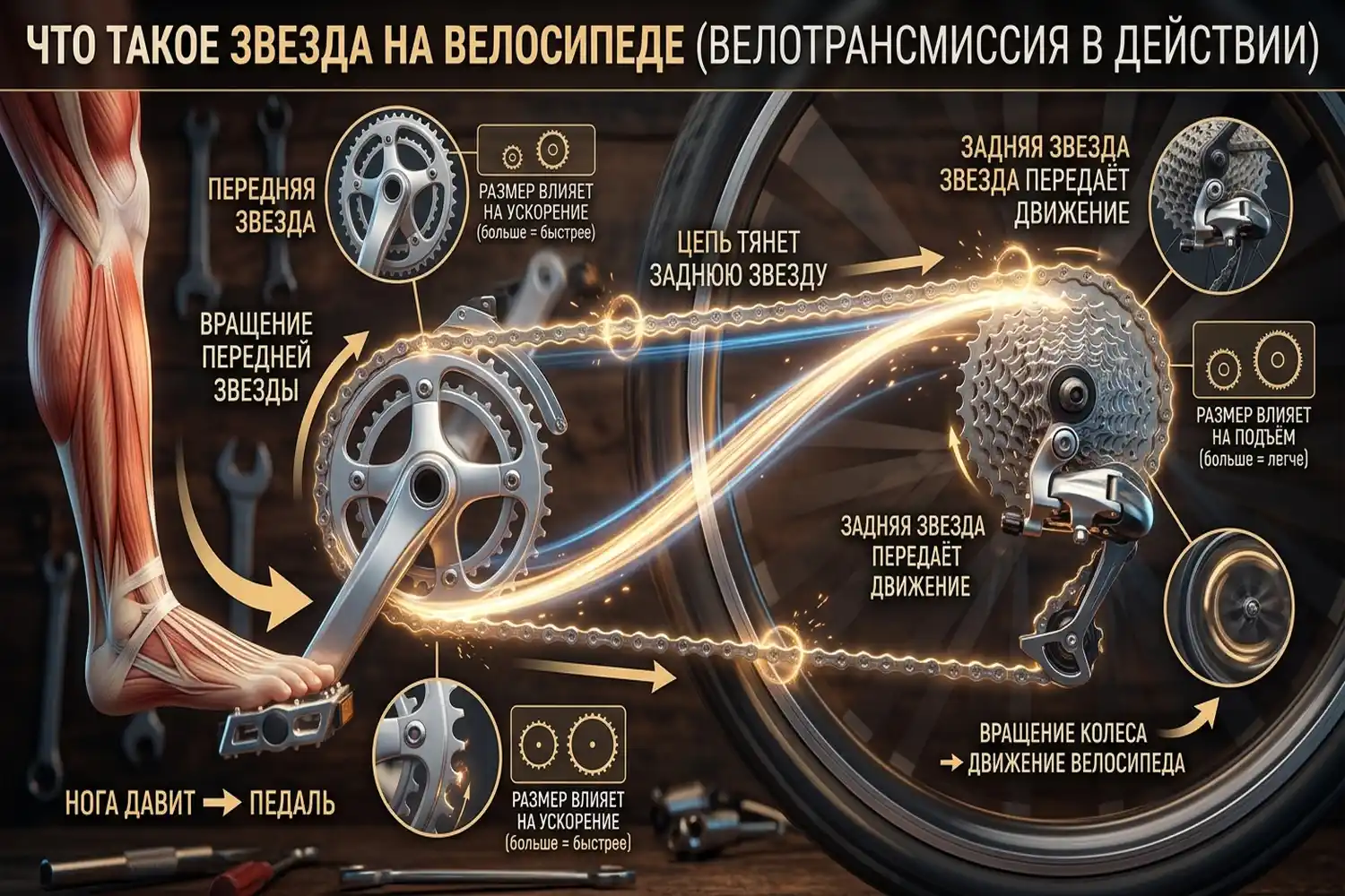что такое звезда на велосипеде