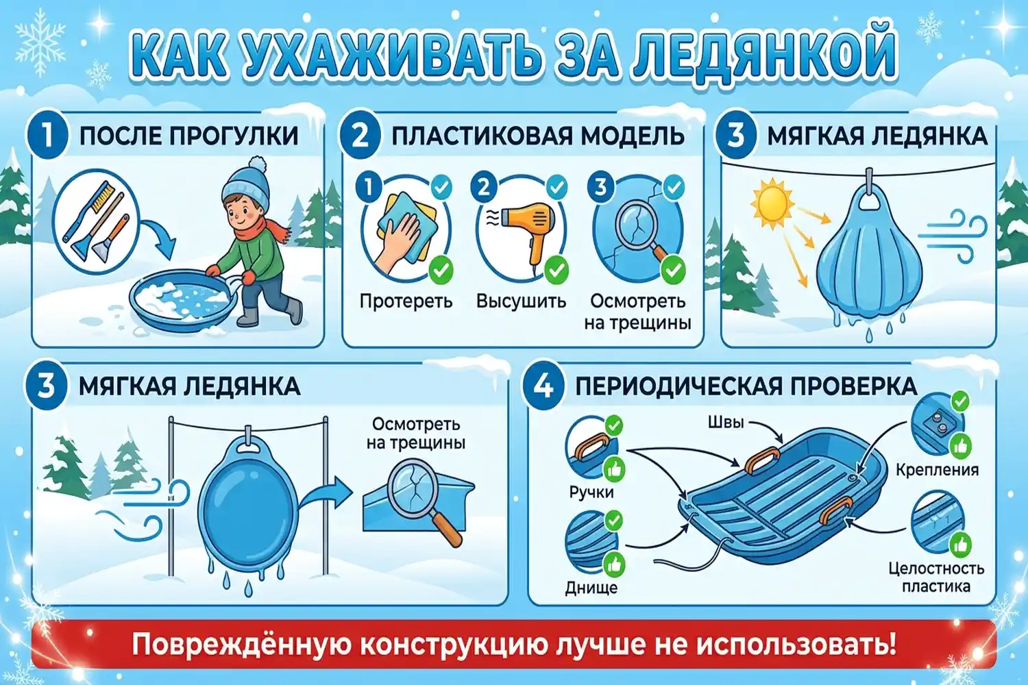 как ухаживать за ледянкой