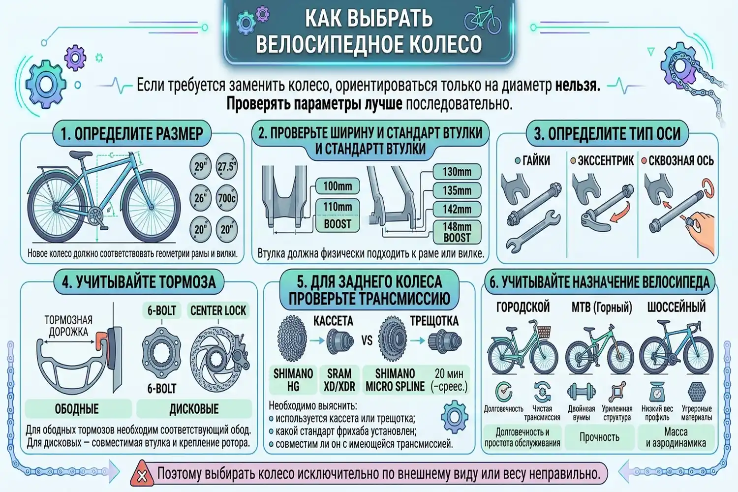 как выбрать велосипедное колесо
