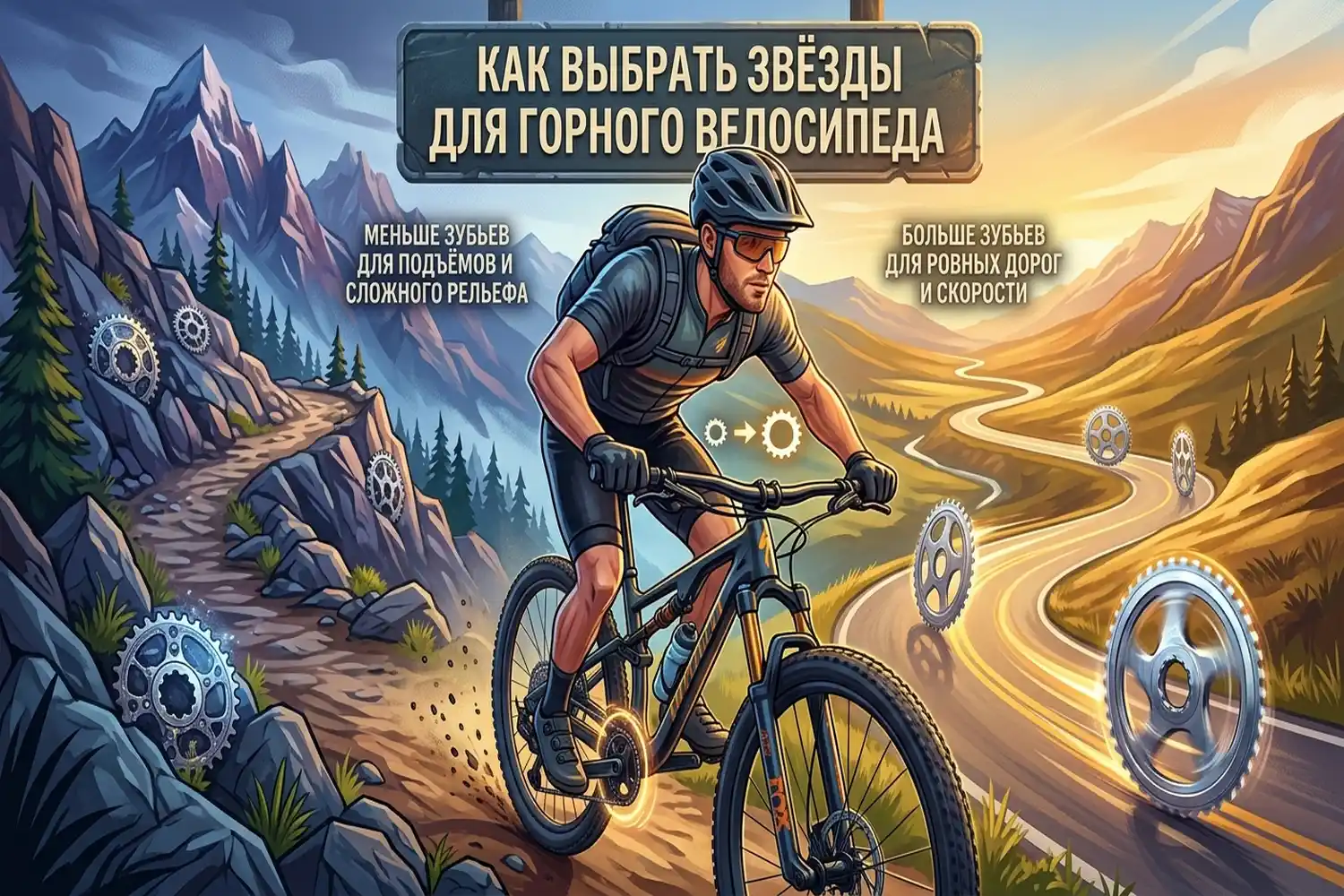 какие звёзды выбрать для горного велосипеда