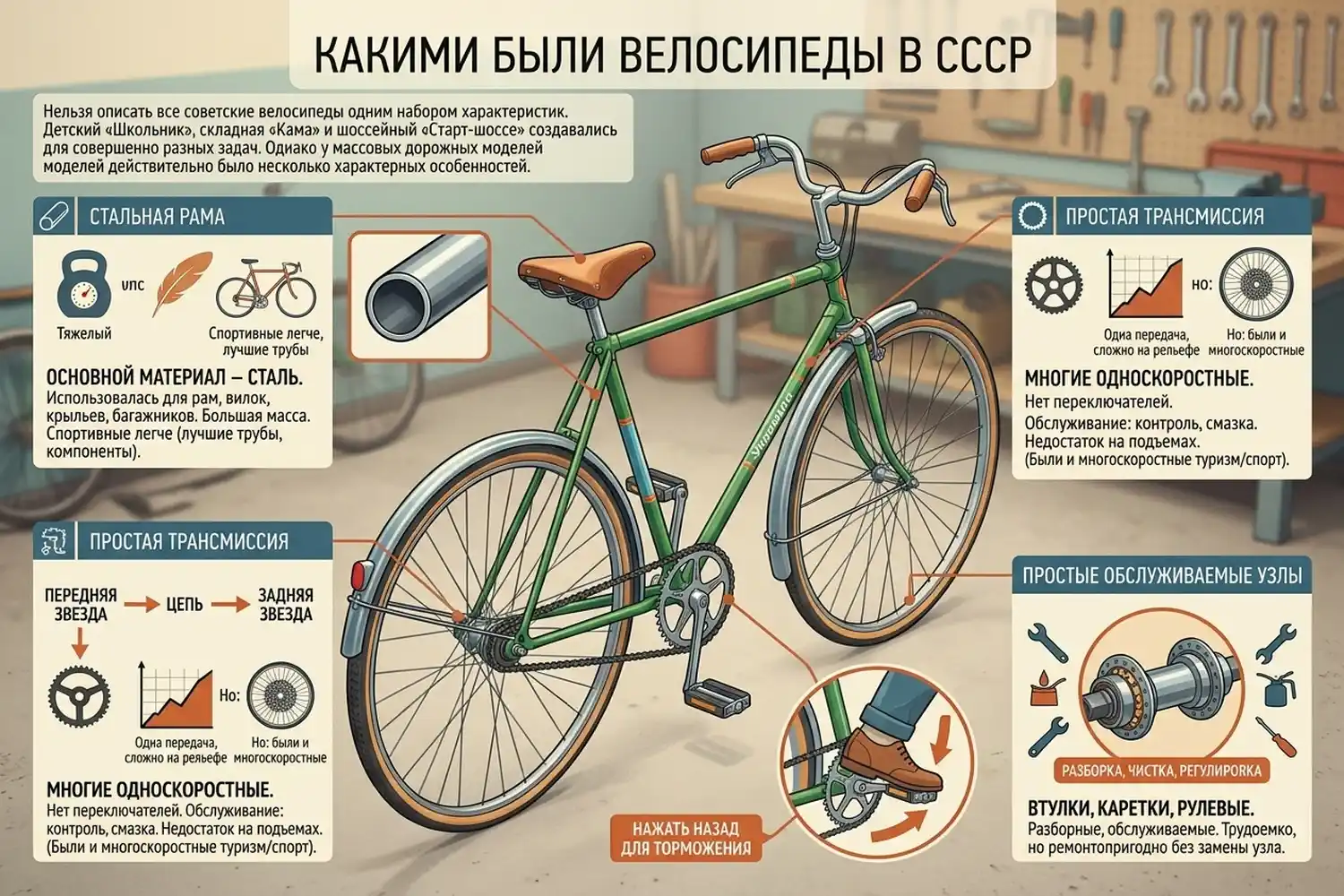 какими были велосипеды в ссср