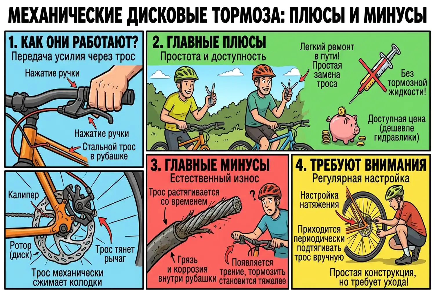 механические дисковые тормоза