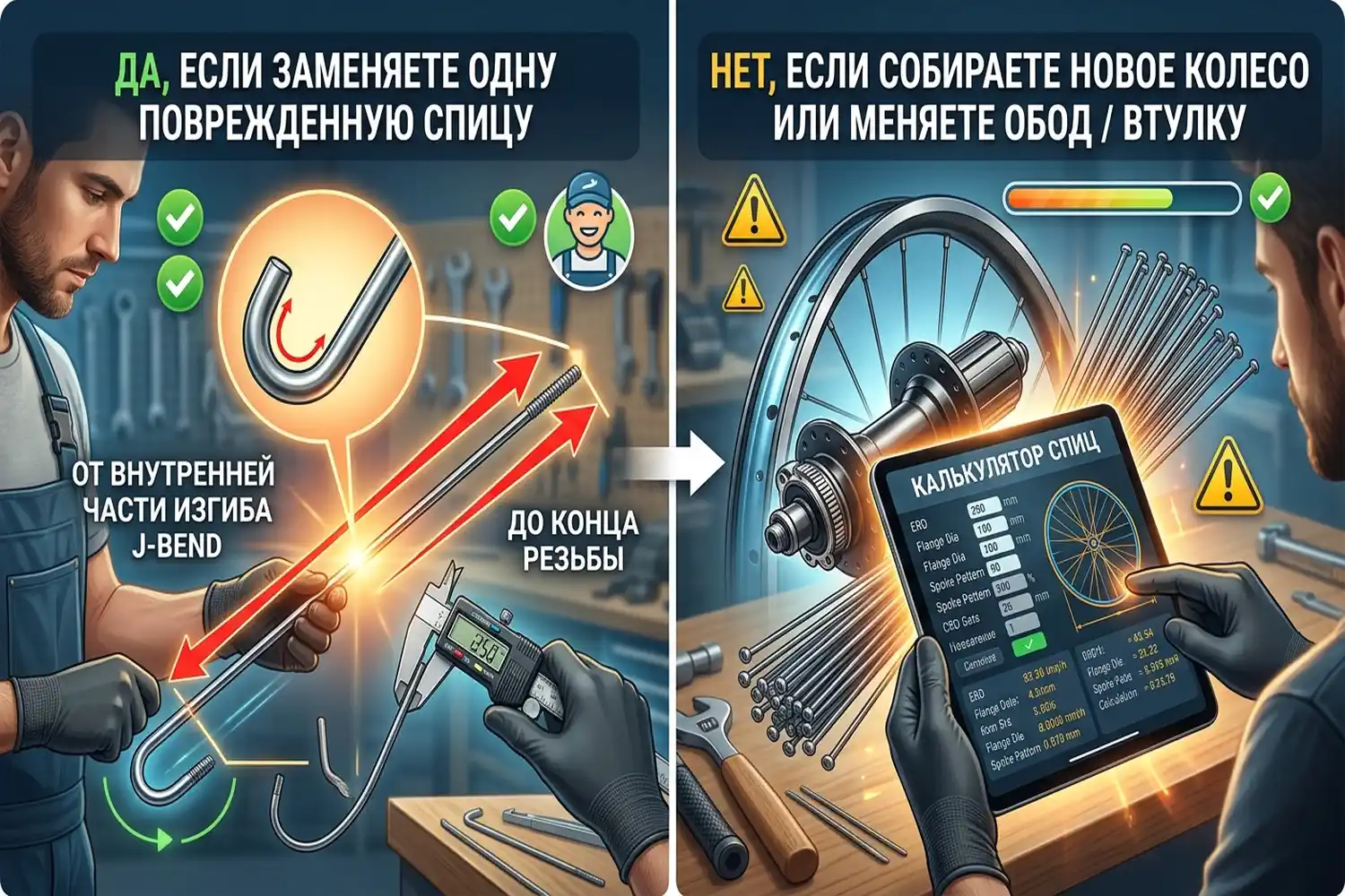 можно ли измерить старую спицу