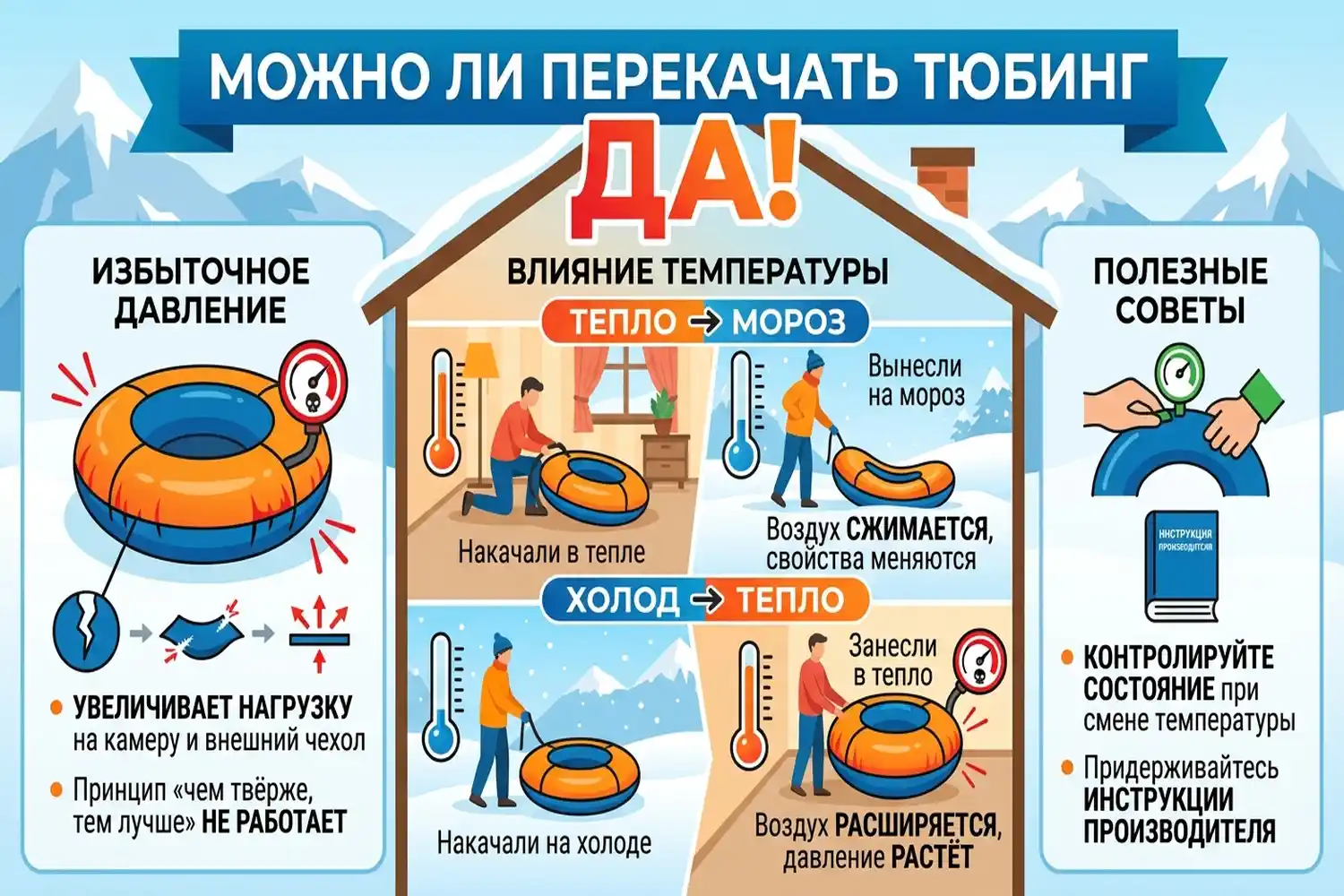 можно ли перекачать тюбинг