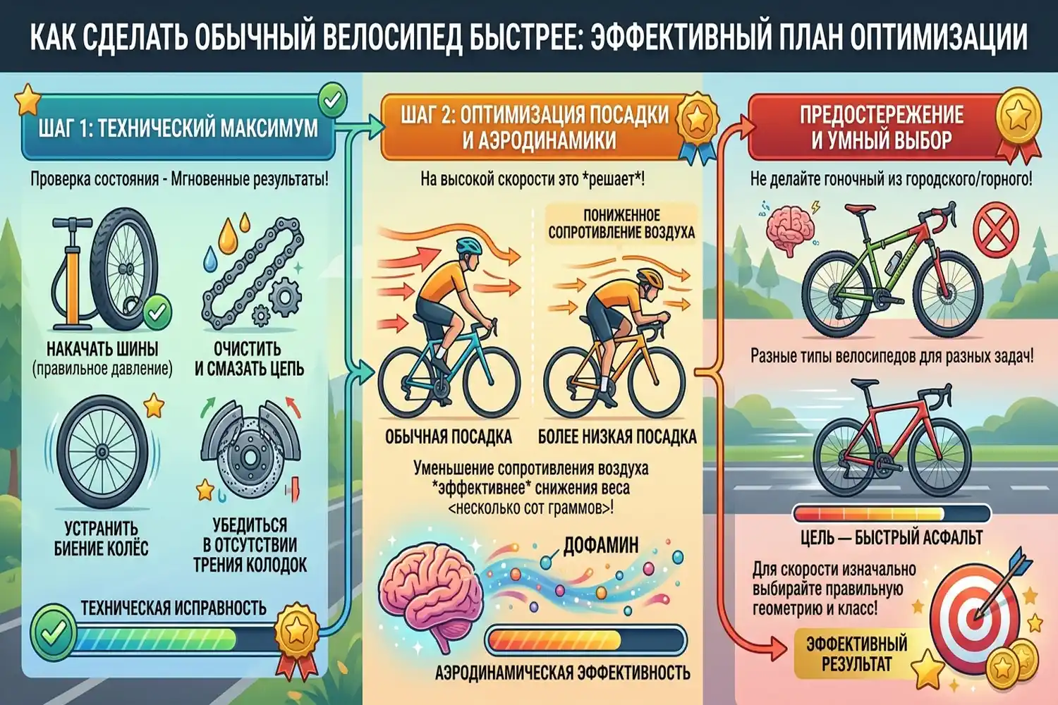 можно ли сделать обычный велосипед быстрее
