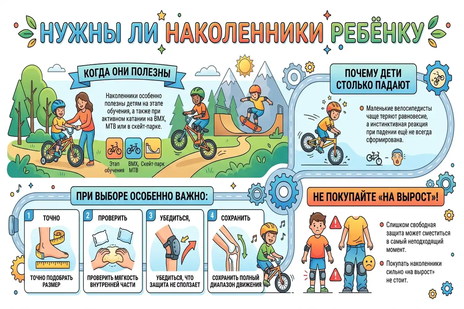 нужны ли наколенники ребёнку