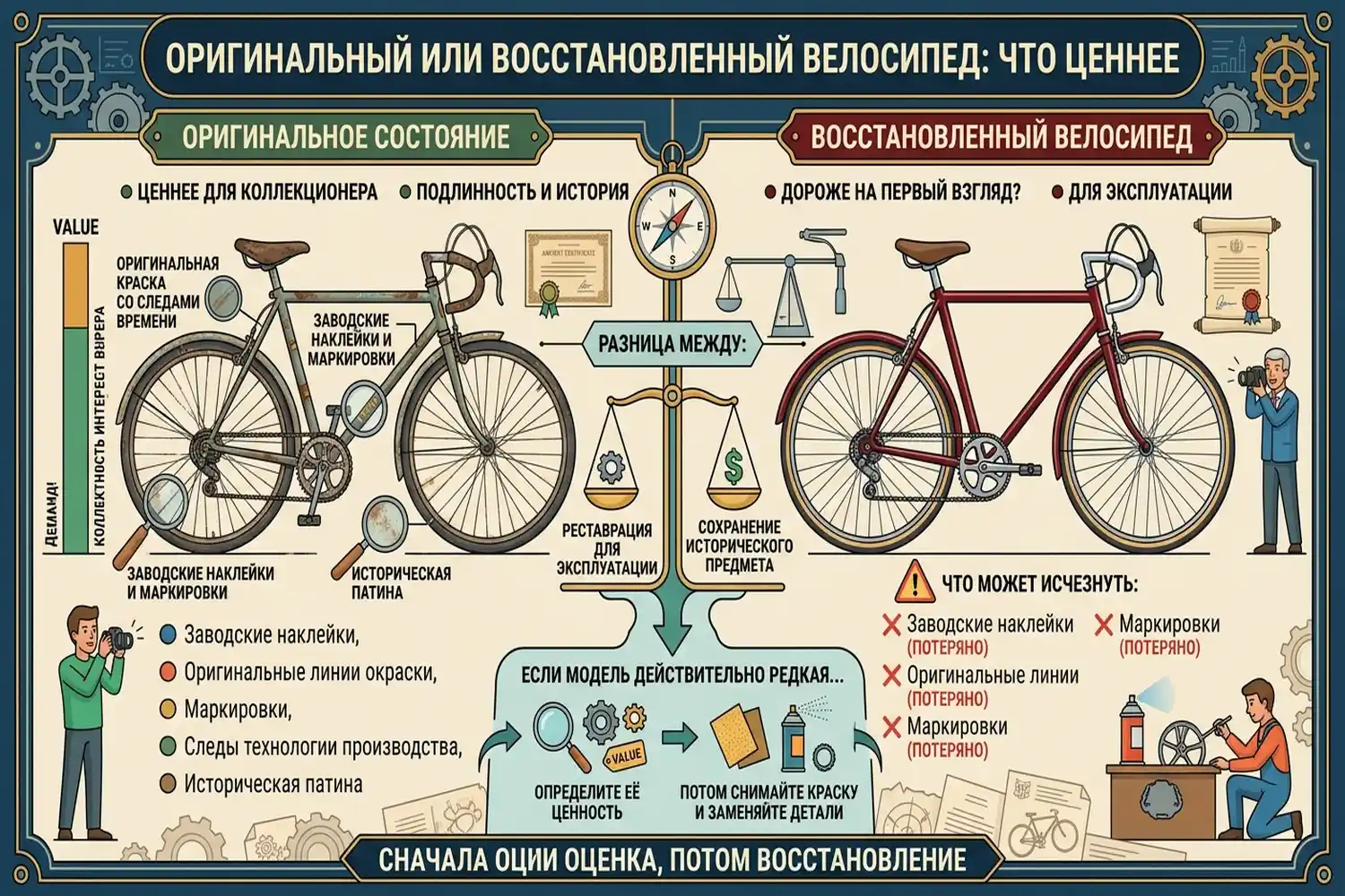 оригинальный или восстановленный велосипед: что ценнее