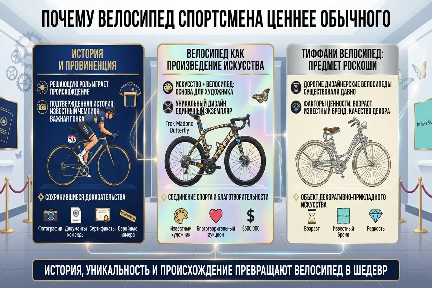 почему велосипед спортсмена ценнее обычного
