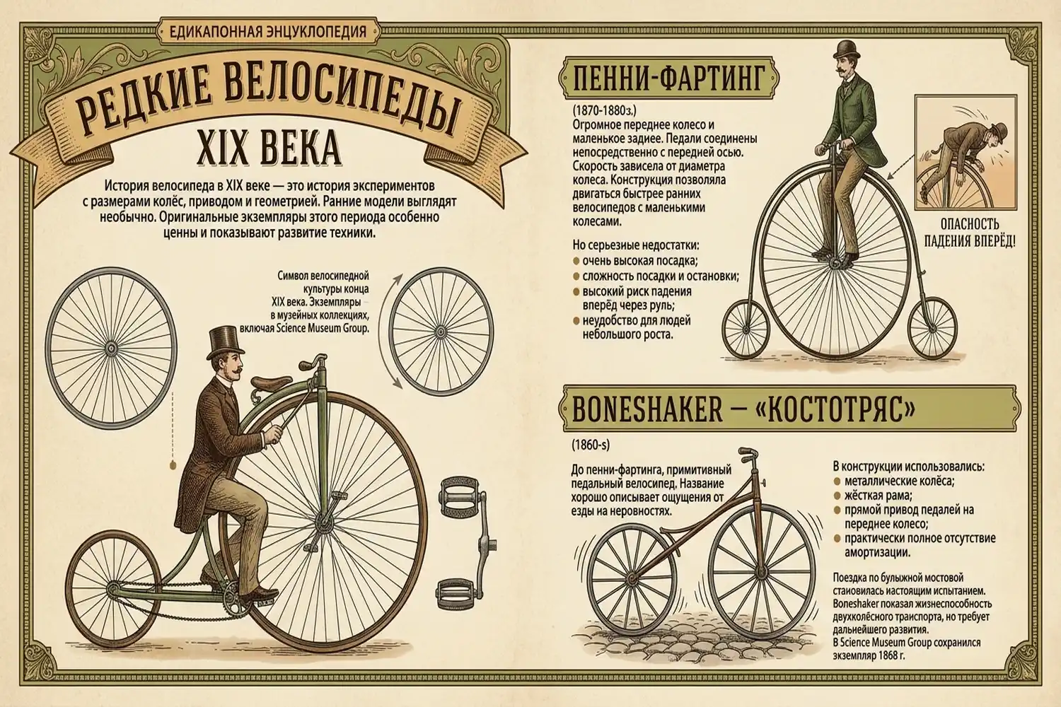 редкие велосипеды xix века
