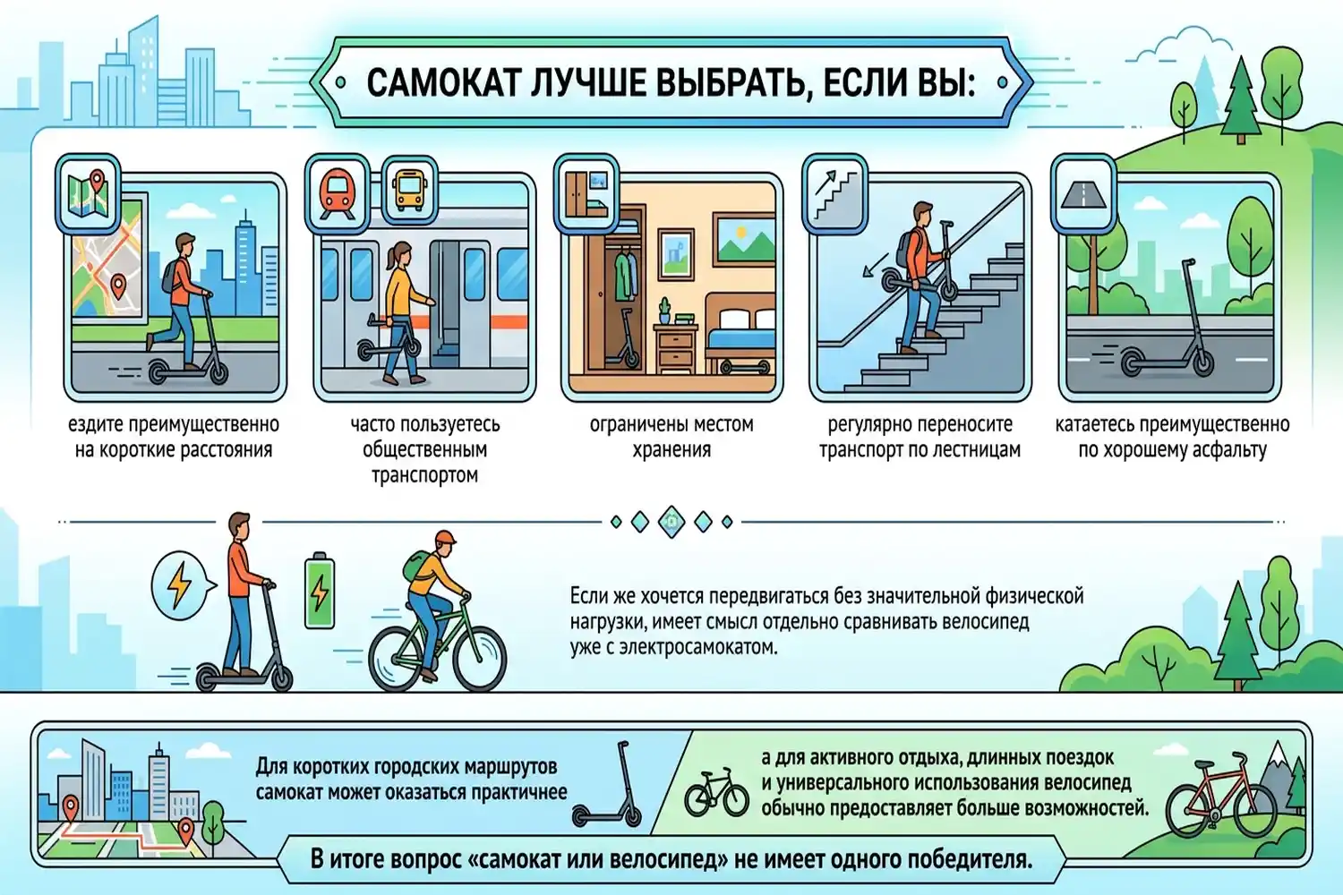 самокат лучше выбрать если вы