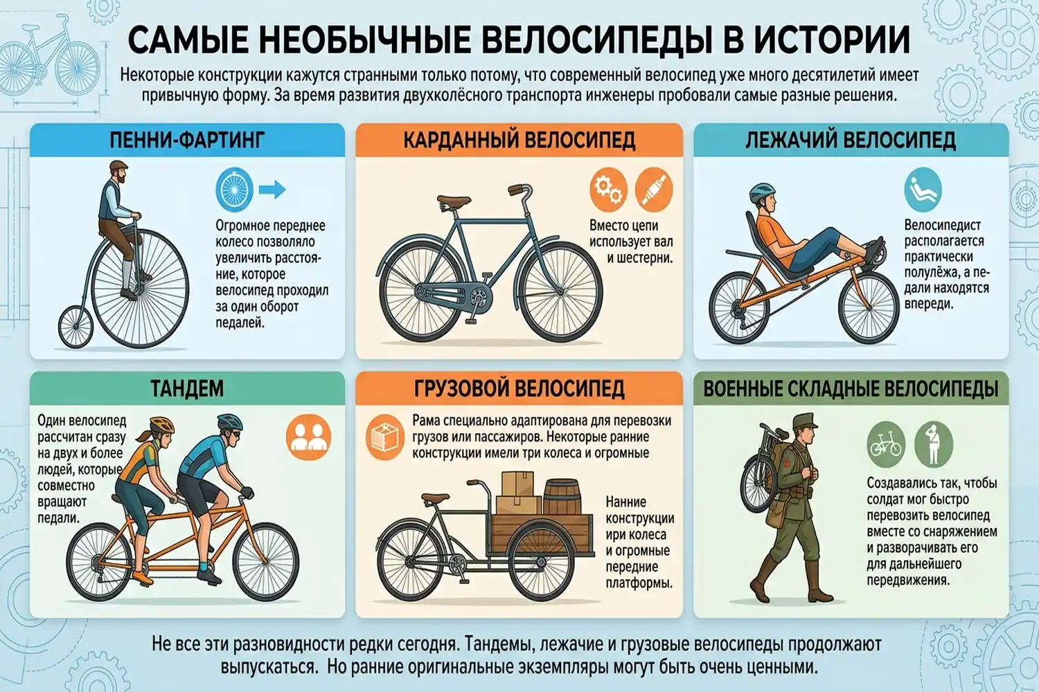 самые необычные велосипеды в истории