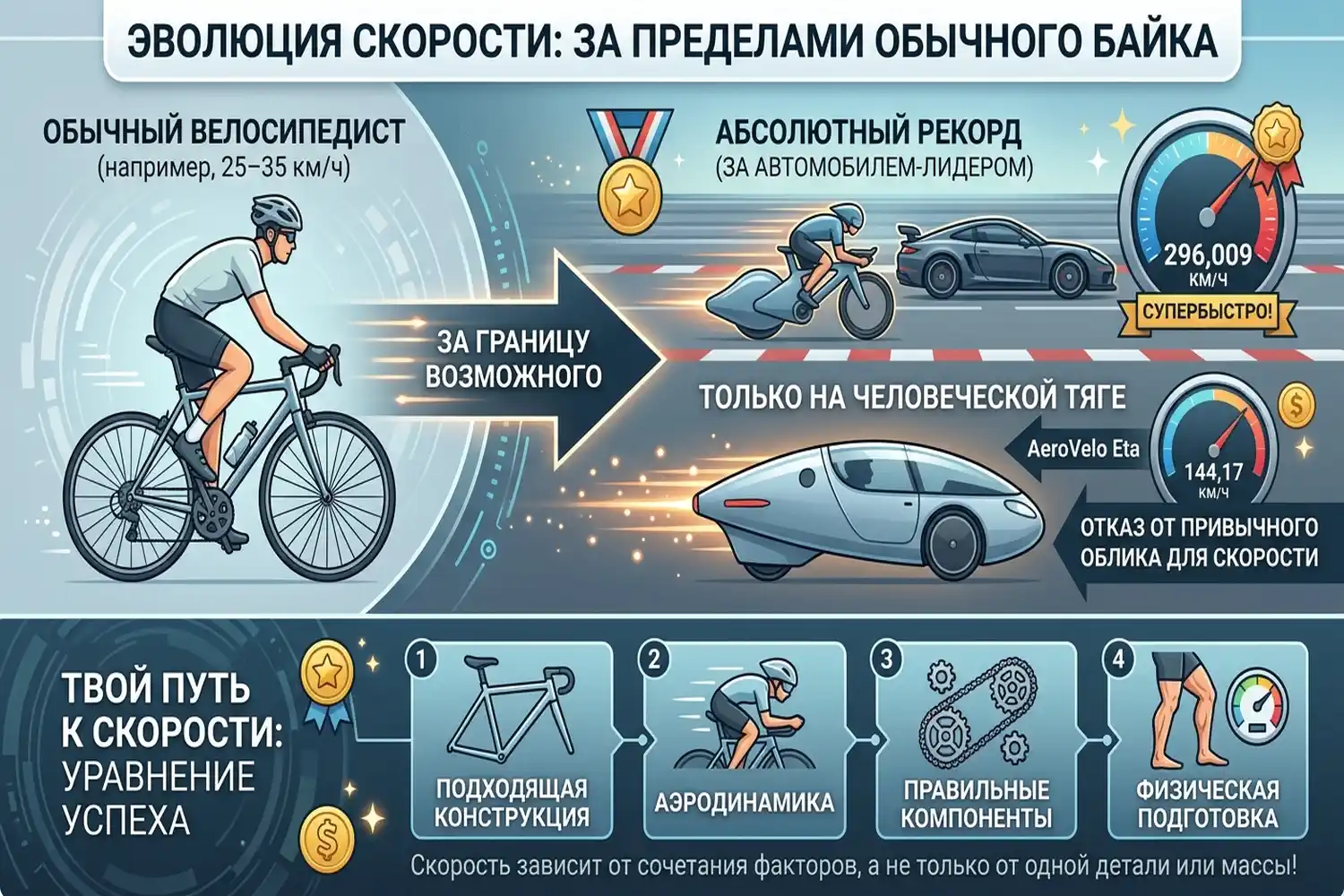 самый быстрый велосипед &mdash; это не обязательно обычный байк
