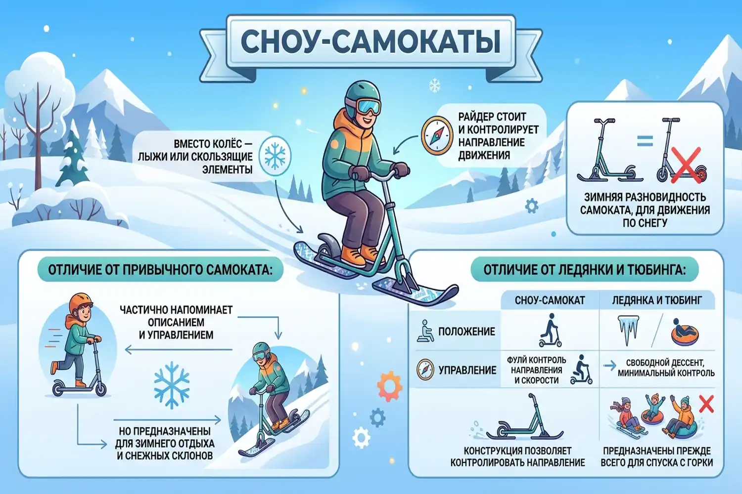 сноу-самокаты