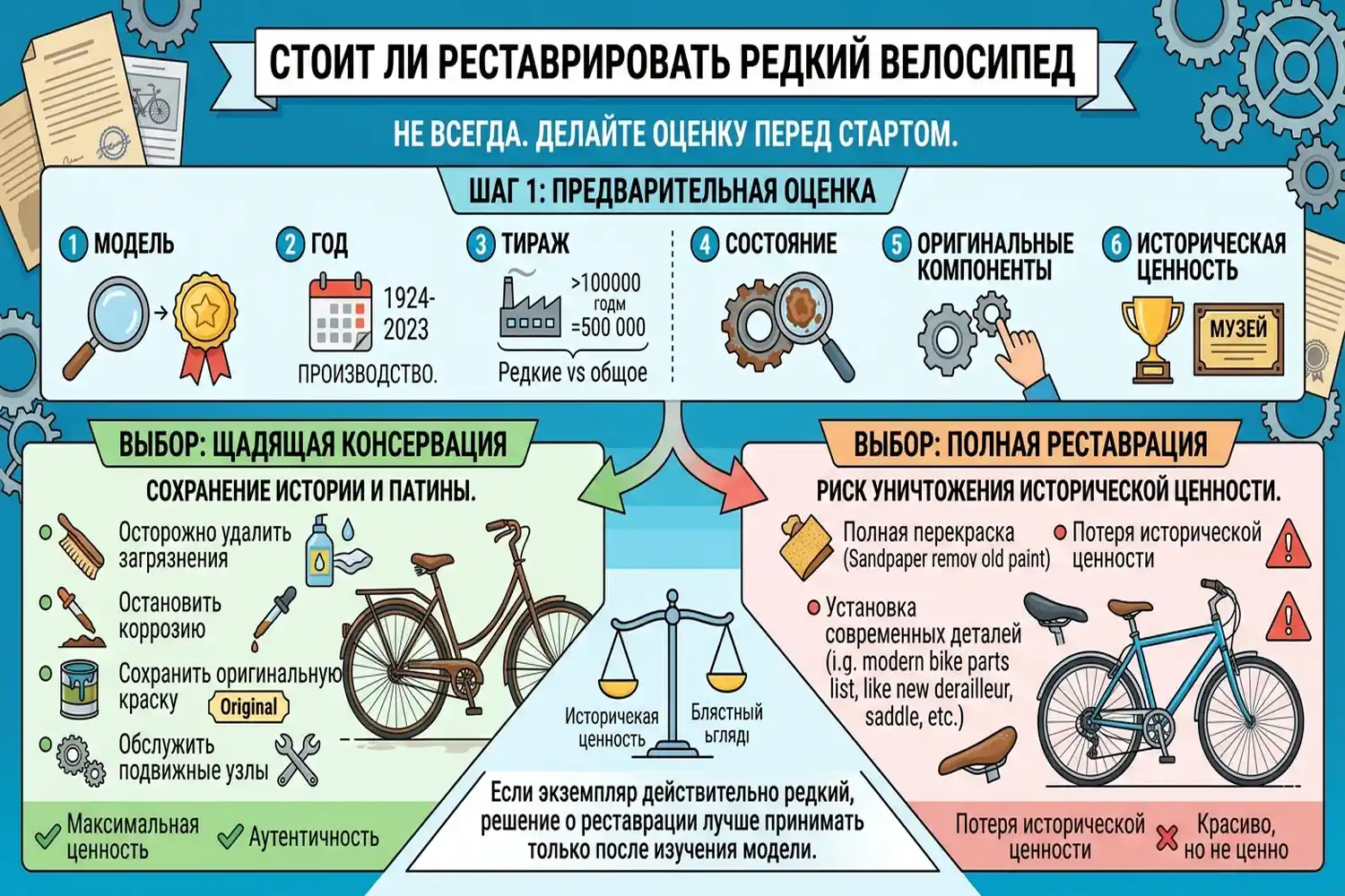 стоит ли реставрировать редкий велосипед
