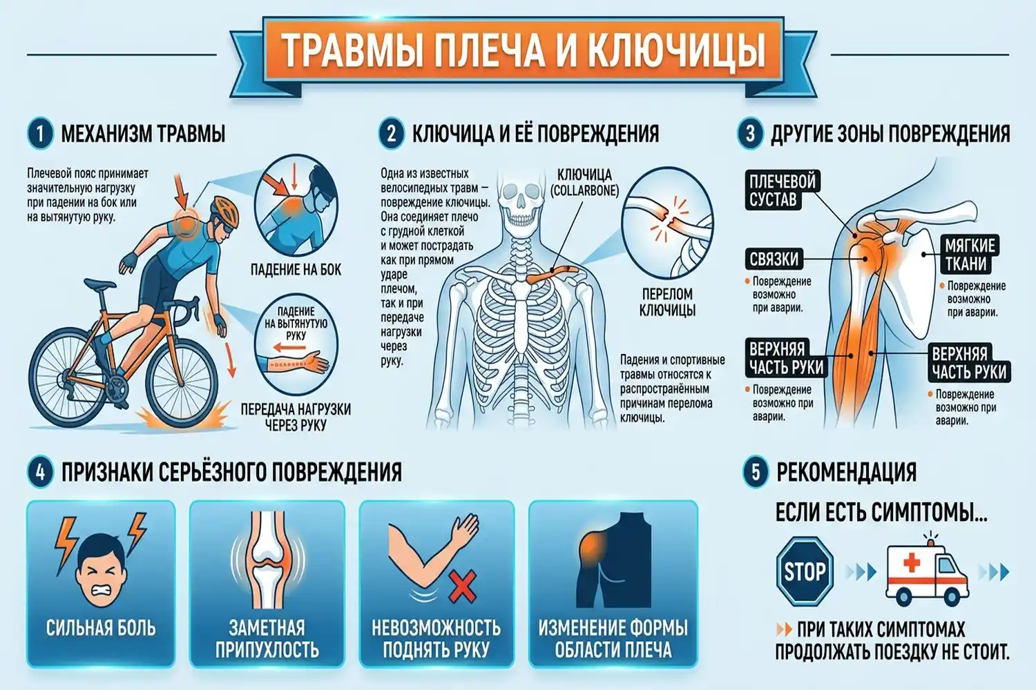 травмы плеча и ключицы