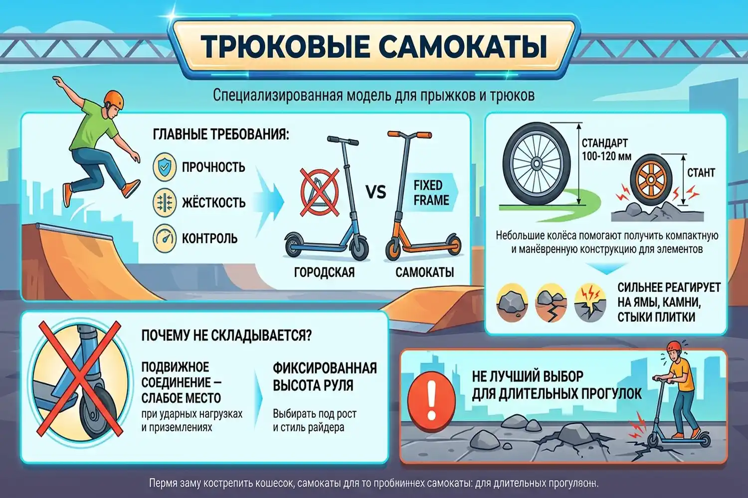 трюковые самокаты